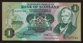 Bank of Scotand, 1 pound, 1974