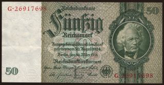 50 Reichsmark, 1933, L/G