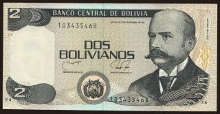 2 bolivianos, 1986
