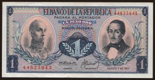 1 peso, 1971