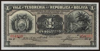 1 boliviano, 1902