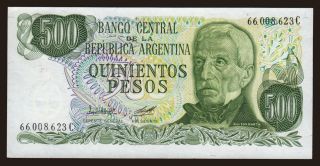 500 pesos, 1977, "arms"