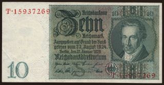 10 Reichsmark, 1929, S/T