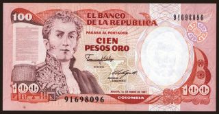 100 pesos, 1987