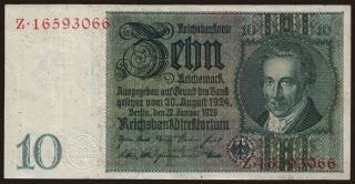 10 Reichsmark, 1929, F/Z