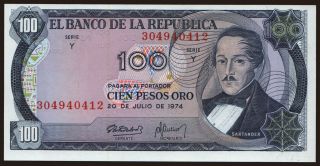 100 pesos, 1974
