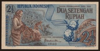 2 1/2 rupiah, 1960