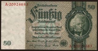 50 Reichsmark, 1933, L/A