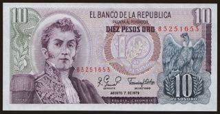 10 pesos, 1979