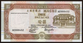 10 patacas, 1991
