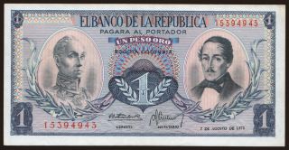 1 peso, 1973