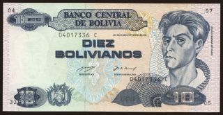10 bolivianos, 1986(1993)