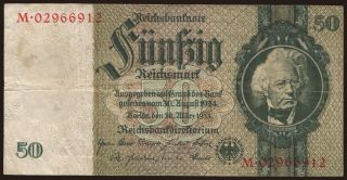 50 Reichsmark, 1933, -/M