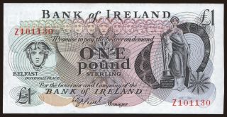 Bank of Ireland, 1 pound, 1980, replacement