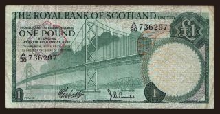 Royal Bank of Scotland, 1 pound, 1969