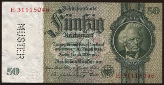 50 Reichsmark, 1933, L/E, MUSTER