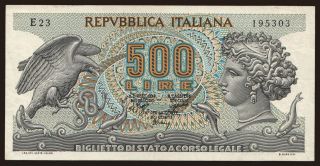 500 lire, 1970
