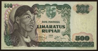 500 rupiah, 1968
