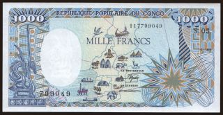 1000 francs, 1988
