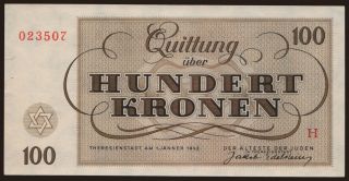 Theresienstadt, 100 Kronen, 1943
