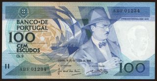 100 escudos, 1986