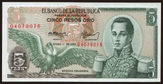 5 pesos, 1973