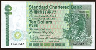 Standard Chartered Bank, 10 dollars, 1991