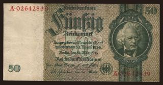 50 Reichsmark, 1933, -/A