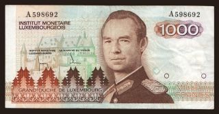 1000 francs, 1985