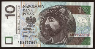 10 zlotych, 2012