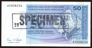 50 pfeniga, 1998, SPECIMEN