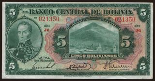 5 bolivianos, 1928
