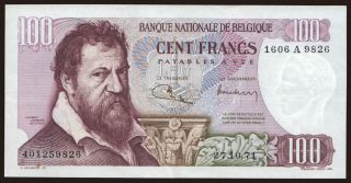 100 francs, 1971