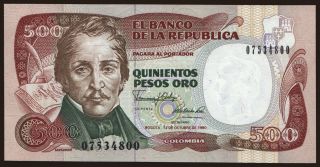 500 pesos, 1990