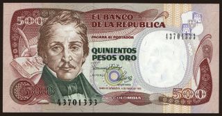 500 pesos, 1993