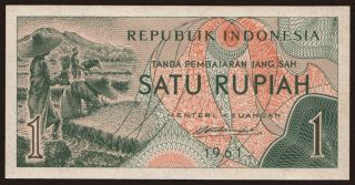 1 rupiah, 1961