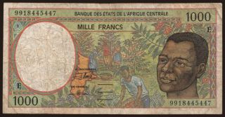 Cameroun, 1000 francs, 1999