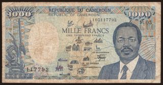 1000 francs, 1988