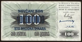 100.000.000 dinara, 1993