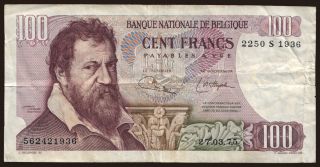 100 francs, 1975