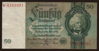 50 Reichsmark, 1933, X/V