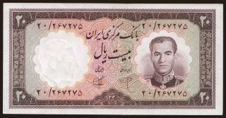 20 rials, 1961