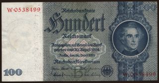 100 Reichsmark, 1935(44), Henri Chapelle