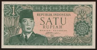 1 rupiah, 1961