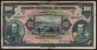 100 bolivianos, 1928