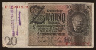 20 Reichsmark, 1929(44)