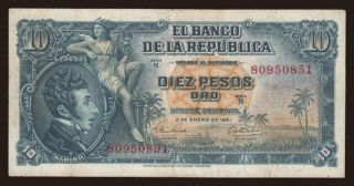 10 pesos, 1961