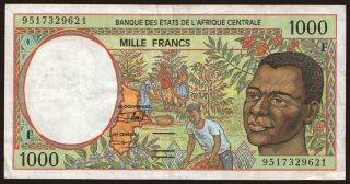 Central African Republic, 1000 francs, 1995