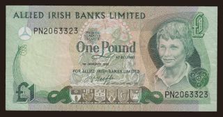 Allied Irish Banks Limited, 1 pound, 1982