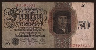 50 Reichsmark, 1924, V/D